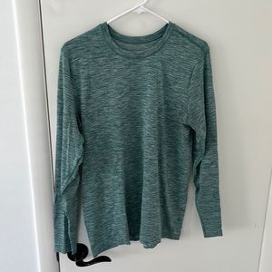 Metal Vent Long Sleeve, Heathered Mint, Size Medium
